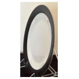 Beautiful Vintage China Set in White & Black by Noritake No 6883 "Sharon"