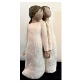 Three Willow Tree Figurines / "Two Alike", "Angel of Spring" and "Beautiful Wishes"