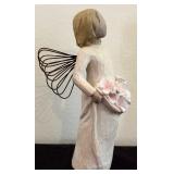 Three Willow Tree Figurines / "Two Alike", "Angel of Spring" and "Beautiful Wishes"