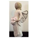 Three Willow Tree Figurines / "Two Alike", "Angel of Spring" and "Beautiful Wishes"