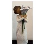 Three Willow Tree Figurines / "Two Alike", "Angel of Spring" and "Beautiful Wishes"