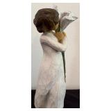 Three Willow Tree Figurines / "Two Alike", "Angel of Spring" and "Beautiful Wishes"