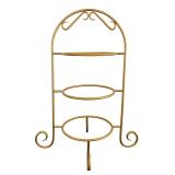 Three-Tier Plate Holder Display with Plates by Royal Botanic Gardens