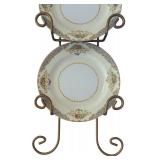 Wall Hanging with Plate Display Including Vintage Plates by Noritake