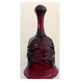 Vintage Avon1876 Cape Cod Ruby Glass including Wine Decanter, Footed Candy Dish and Bell
