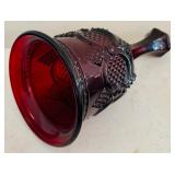 Vintage Avon1876 Cape Cod Ruby Glass including Wine Decanter, Footed Candy Dish and Bell