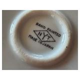 Antique Hand Painted Japanese Porcelain Chocolate Pot Set with 4 Cups and Saucers NYT