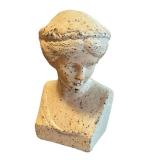 9.5 Inch Decorative Cement Bust Statue