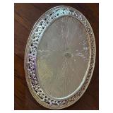 Decorative Miniature Bejeweled Floral Teapot and Cups Set with Dragonfly Accent on Tray