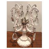 Shabby Chic Metal Tree with Dangling Crystals