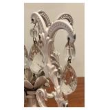 Shabby Chic Metal Tree with Dangling Crystals