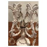 Shabby Chic Metal Tree with Dangling Crystals