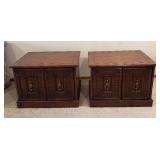 Pair of Vintage Side Tables / Nightstands