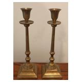 Vintage Brass Candle Holders, Candle Snuffer and Figurines