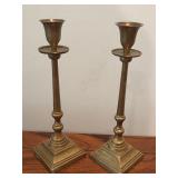 Vintage Brass Candle Holders, Candle Snuffer and Figurines