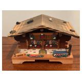 Vintage Cuendet Swiss Chalet Cottage and Coin Savings Bank