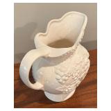 Petite White Vintage Pitcher and Bowl