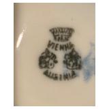 Four Vintage Teacups with Saucers by Vienna, Fan Crest, Royal Bavaria and More