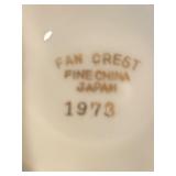 Four Vintage Teacups with Saucers by Vienna, Fan Crest, Royal Bavaria and More