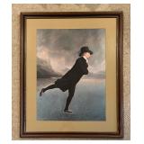 "The Skating Reverend Skating on Duddingston Loch" Print by Henry Raeburn