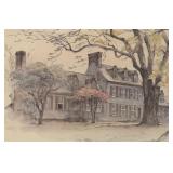 Colonial Williamsburg Garrett House Print by Mads Stage