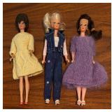 Set of 3 Vintage Barbie Dolls with Style Outfits