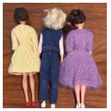 Set of 3 Vintage Barbie Dolls with Style Outfits