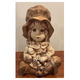 Vintage Ceramic Boy and Girl Decor