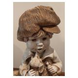 Vintage Ceramic Boy and Girl Decor