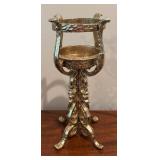 Vintage Lego of Japan Velvet Lined Violin Motif Trinket Box, Lidded Box, Candle Holder and Print