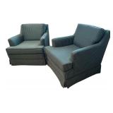 Pair of UpholsteredVintage Arm Chairs