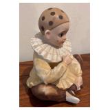 Vintage Mann Pierrot Musical Clown Figurine