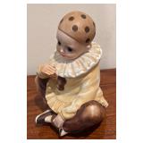 Vintage Mann Pierrot Musical Clown Figurine