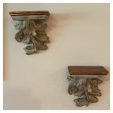 Pair of Petite Corbel Wall Shelves