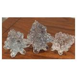 Three Sensational Crystal Christmas Trees