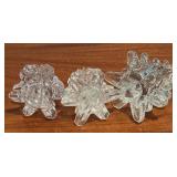 Trio of Stunning Crystal Christmas Trees