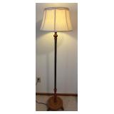 Wonderful Vintage Wooden Floor Lamp