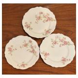 Pretty Pink Floral Vintage Plates, Demitasse Cups and Creamer Pitcher by Weinman, Haviland Limoges of France, Royal Austria and More