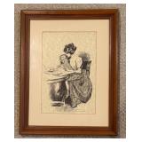 Gibson Girl Print by Dana Gibson
