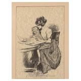 Gibson Girl Print by Dana Gibson