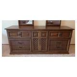 Vintage Dixie Spanish Style Mirrored Dresser