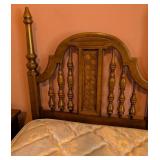 Vintage Dixie Spanish Style Queen Bed Frame and Nightstand