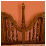 Vintage Dixie Spanish Style Queen Bed Frame and Nightstand