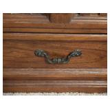 Vintage Dixie Spanish Style Queen Bed Frame and Nightstand