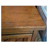 Vintage Dixie Spanish Style Queen Bed Frame and Nightstand