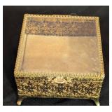Pair of Vintage Gold Tone Filagree Jewelry Boxes