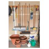 Assorted Long Handled Shovels and Yard Tools