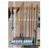 Assorted Long Handled Shovels and Yard Tools