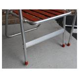 Pair of Vintage Wood Slat Folding Chairs