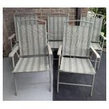 Light Green Folding Patio Chair Set